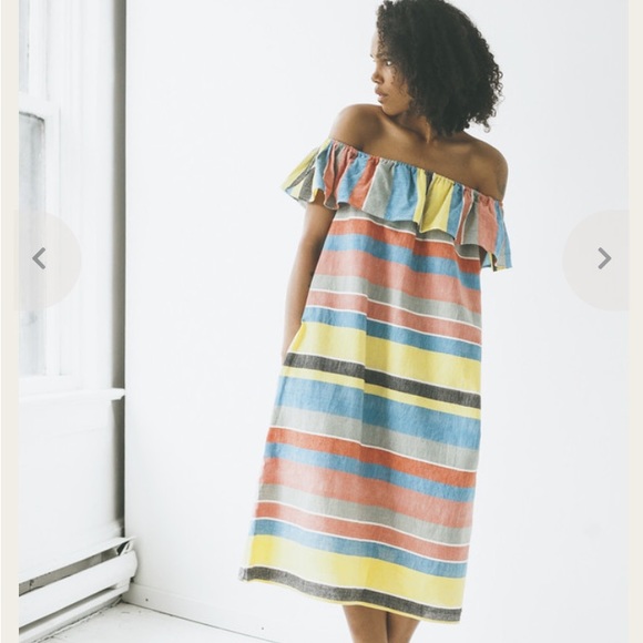 Proud Mary Cordoba Dress Kingston Stripe O/S made in Chiapas Mexico Ethically - Picture 1 of 14